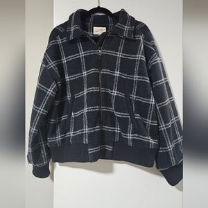 Forever 21 Black Plaid Jacket